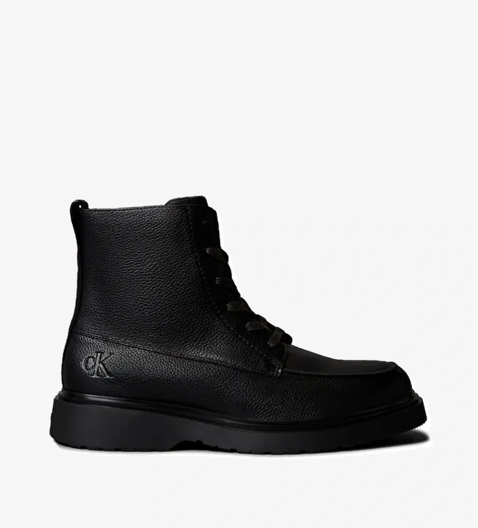 Calvin Klein Siyah Erkek Bot COMBAT ESS LACE UP APRON LTH W - Görsel 1