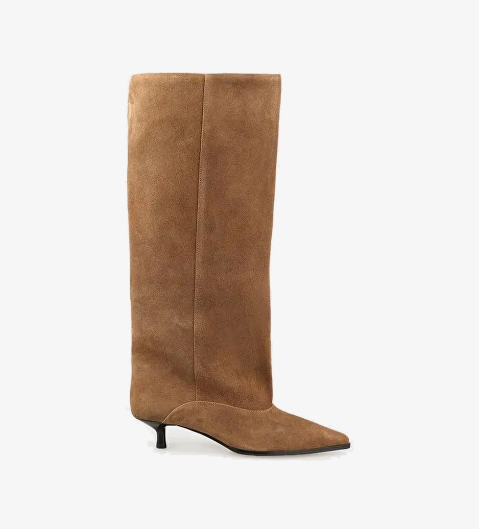 Taba Deri Kadın Çizme - Görsel 1