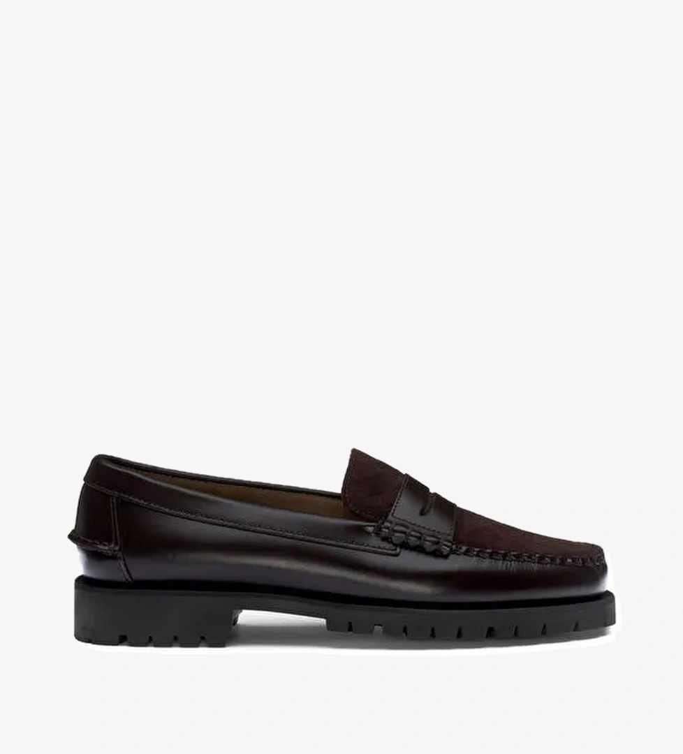 Sebago Siyah Erkek Loafer SEBAGO OTIS VAMP LUG SUEDE - Görsel 1