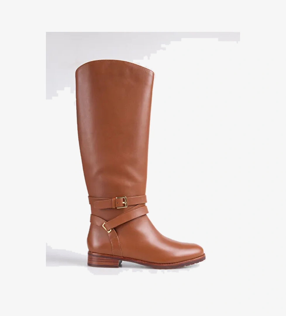 Lauren Ralph Lauren Lauren Ralph Lauren Kahverengi Kadın Deri Çizme 802974384001 model görseli