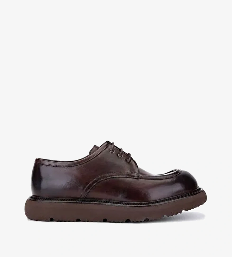 Tamer Tanca Erkek Hakiki Deri Kahverengi Casual Ayakkabı - Görsel 1