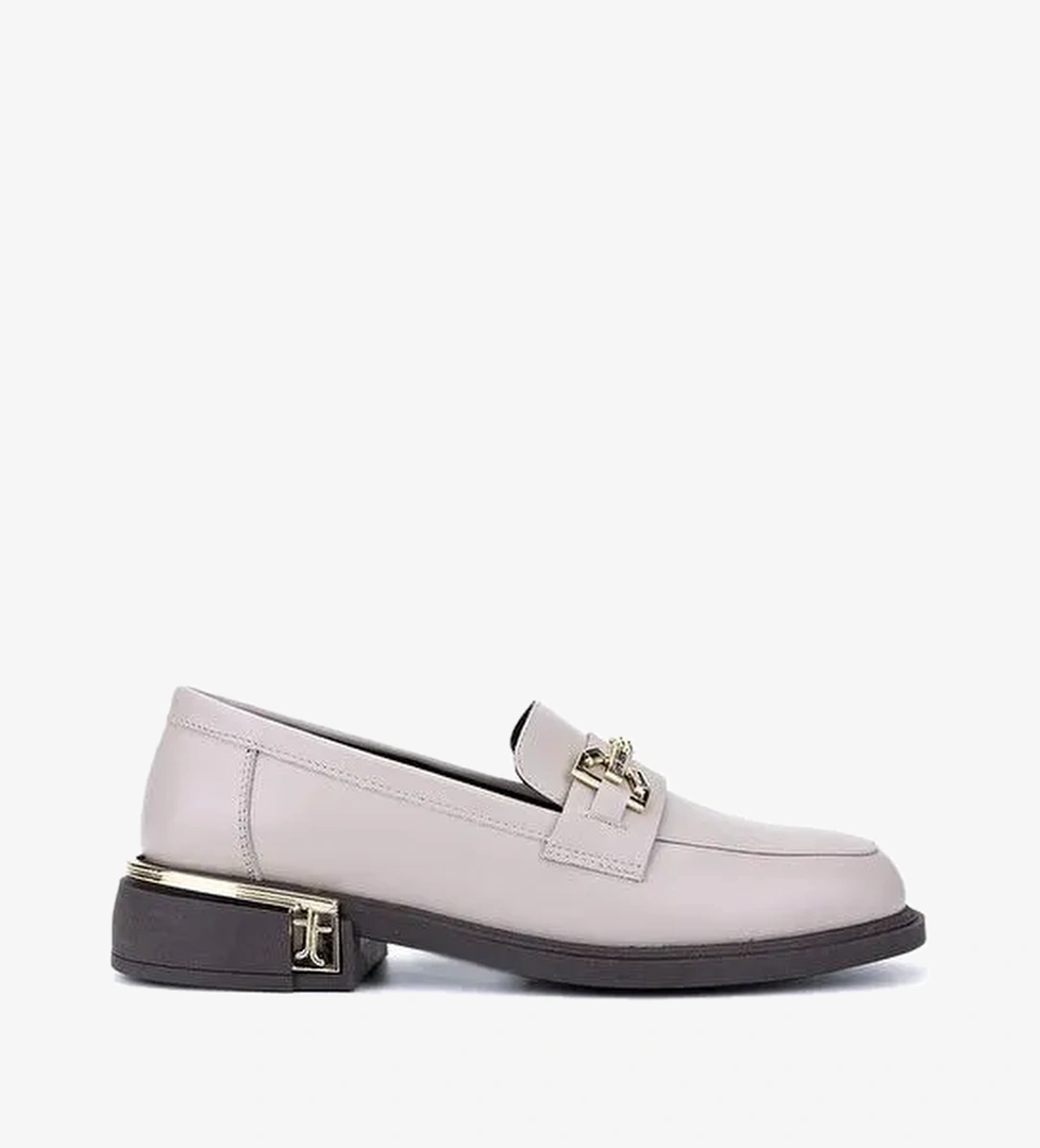 Tamer Tanca Kadın Hakiki Deri Vizon Loafer Ayakkabı - Görsel 1