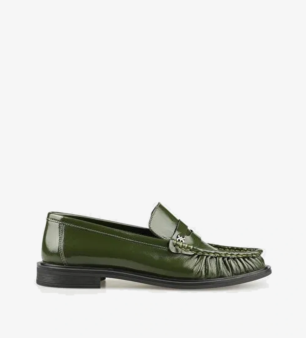 Yeşil Deri Kadın Günlük Ayakkabı - Görsel 1