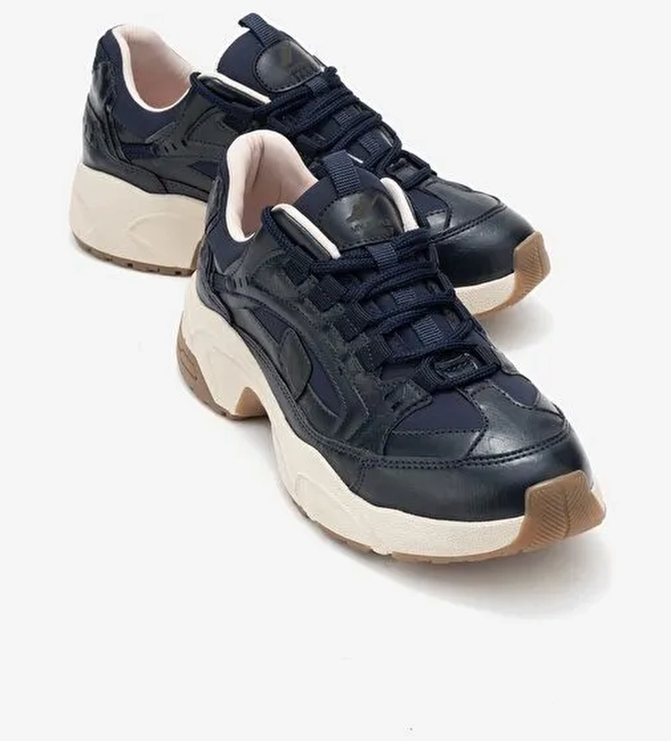 LETTY Lacivert Baskı Scuba Kadın Spor Ayakkabı - Görsel 1