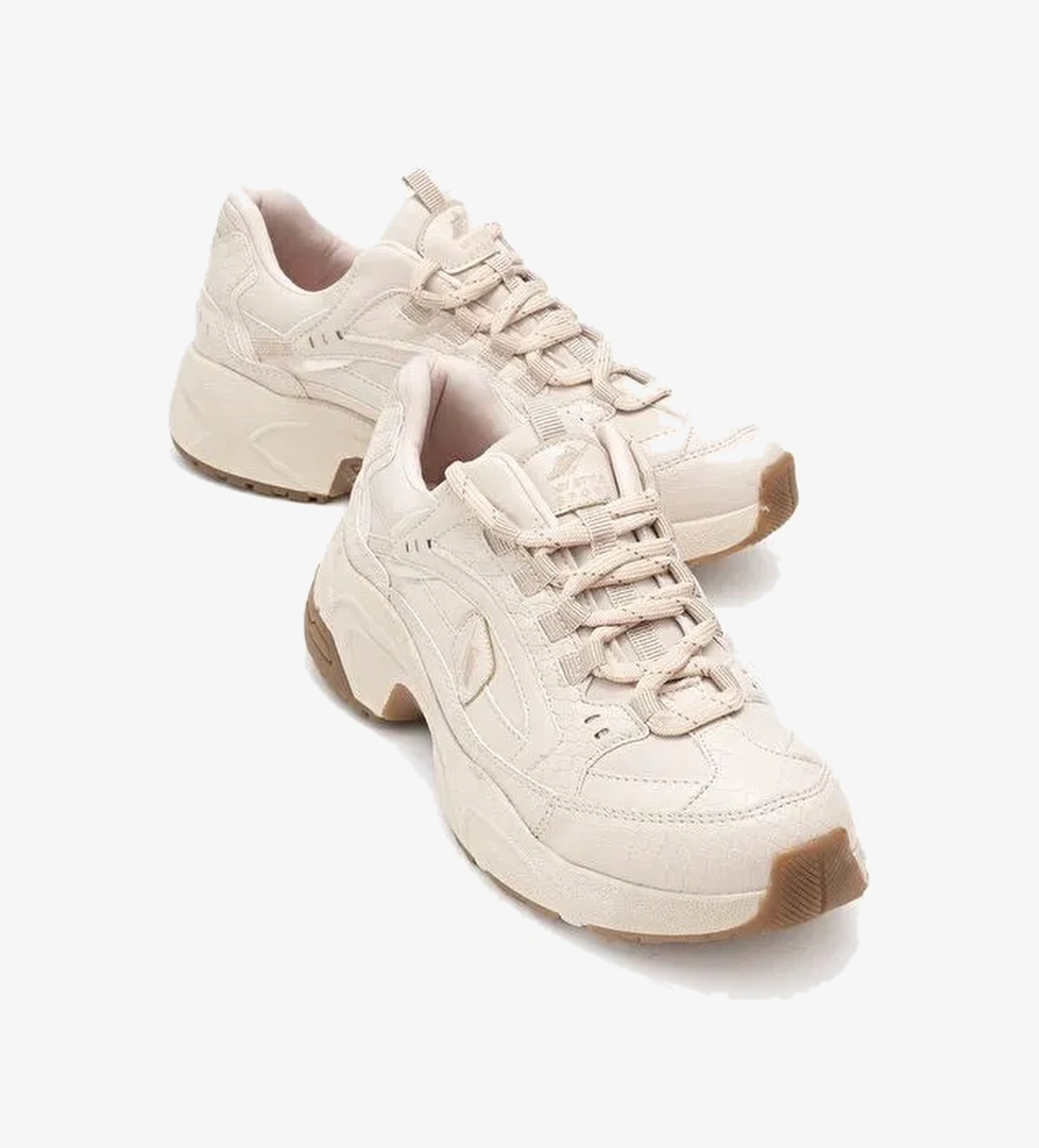 LETTY Bej Baskı Scuba Kadın Spor Ayakkabı - Görsel 1