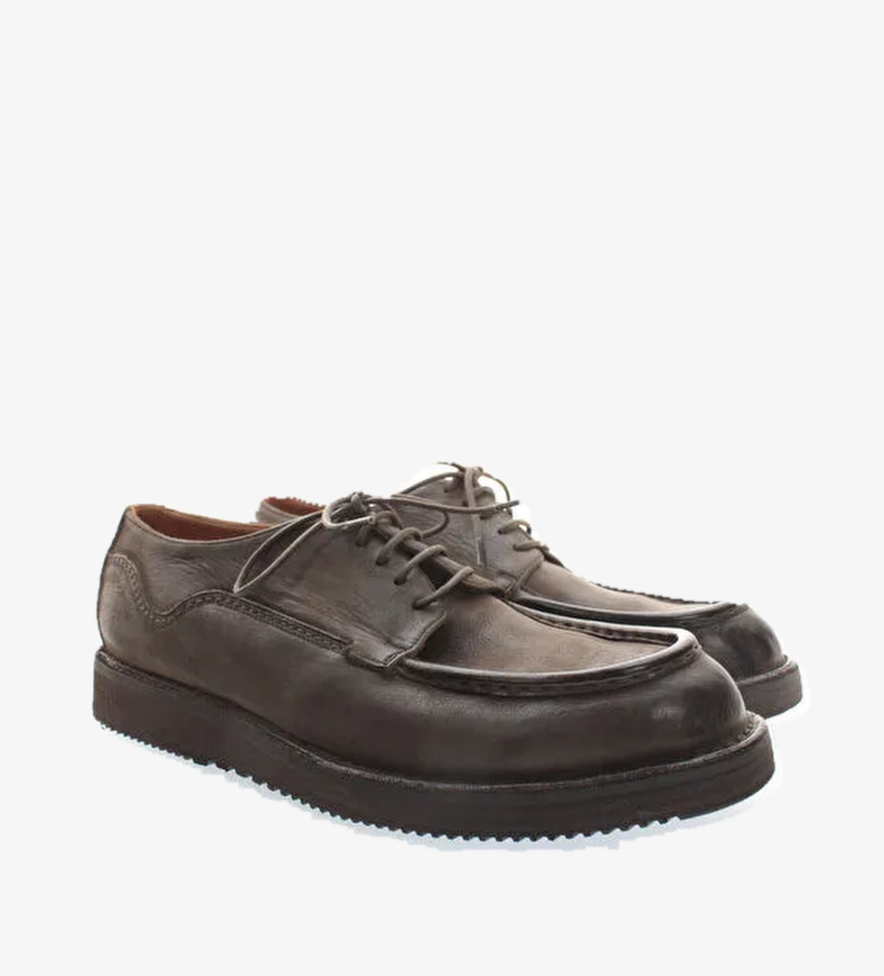 Pantanetti Kahverengi Erkek Deri Günlük Ayakkabı 19002D