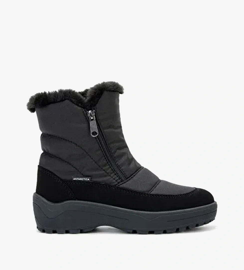 Effetre Kadın Deri & Tekstil Siyah Kar Botu - Görsel 1