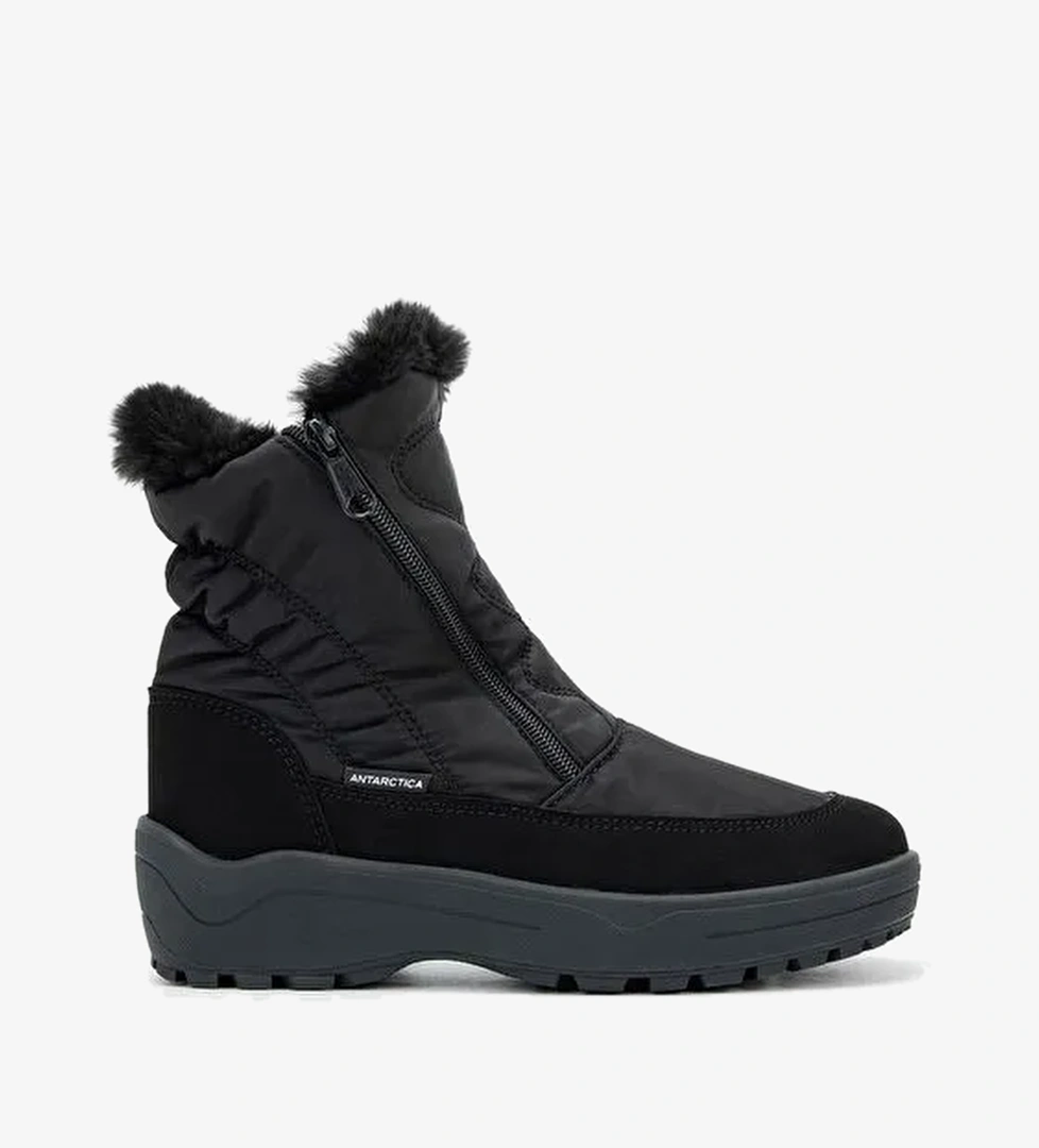 Effetre Kadın Deri & Tekstil Siyah Kar Botu - Görsel 1