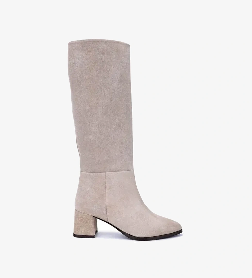 Tamer Tanca Kadın Hakiki Deri Topuklu Çizme - Görsel 1