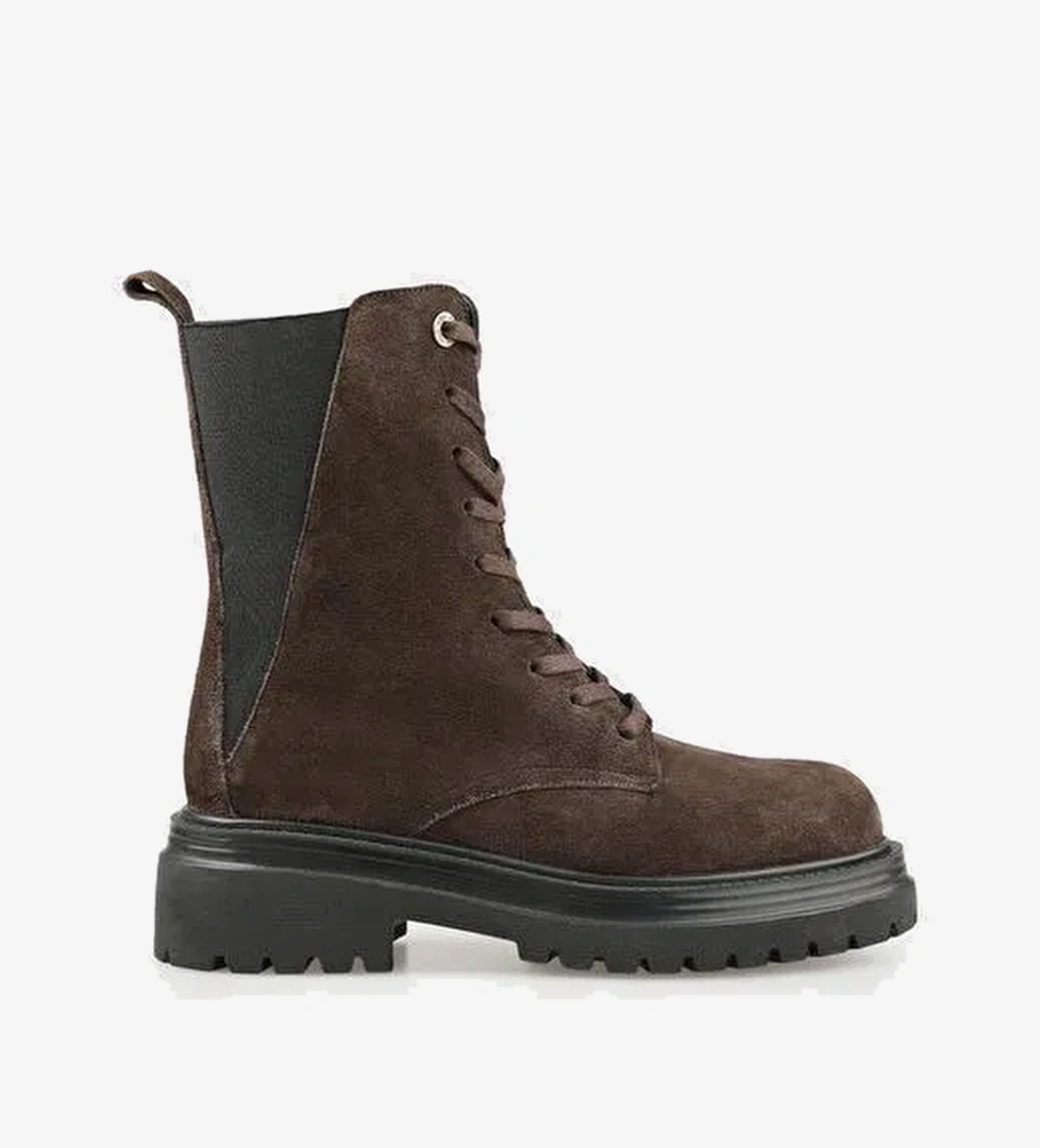 Kahve Deri Kadın Günlük Bot - Görsel 1