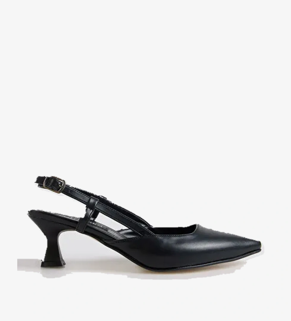 F By Fabrika Siyah Kadın Topuklu Ayakkabı ENN - Görsel 1