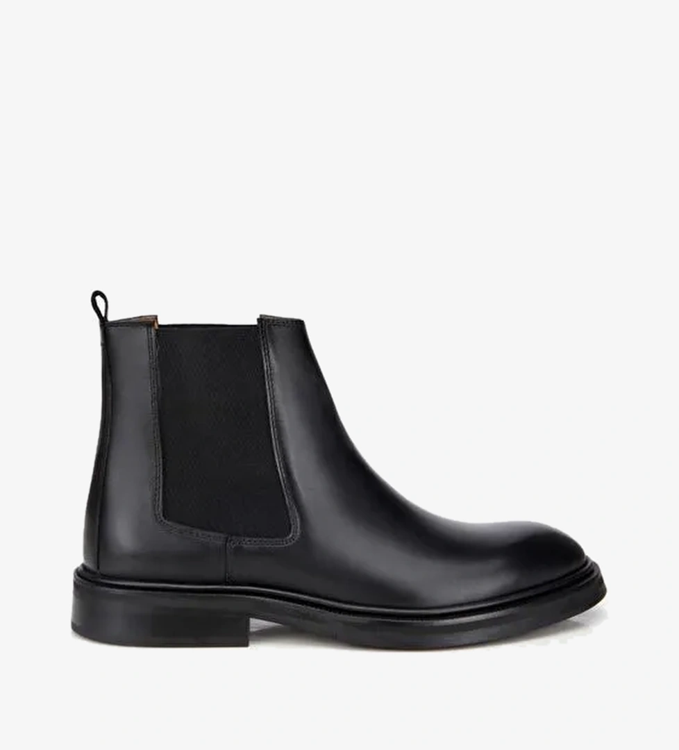 Erkek Deri Siyah Lastik Detaylı Chelsea Bot 02BOH312260A100 - Görsel 1