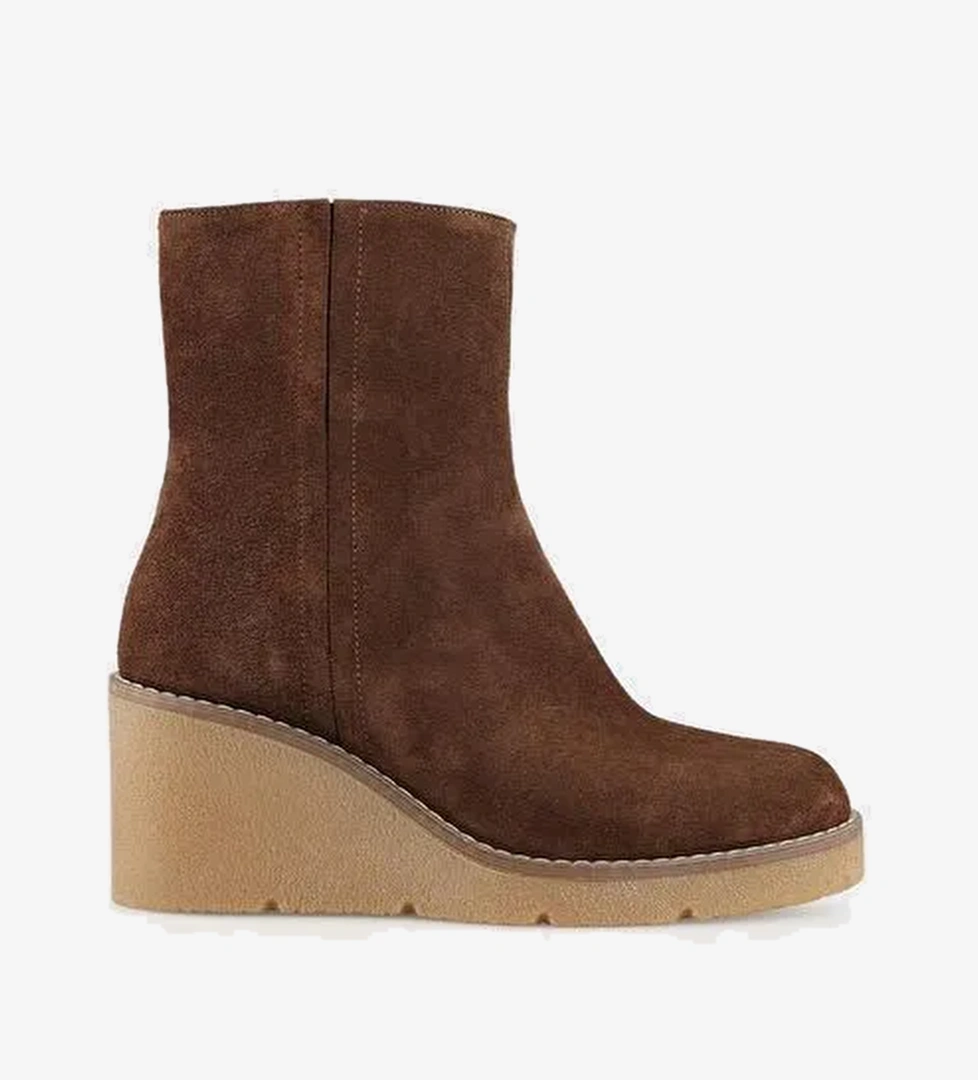 Kahve Deri Kadın Günlük Bot - Görsel 1