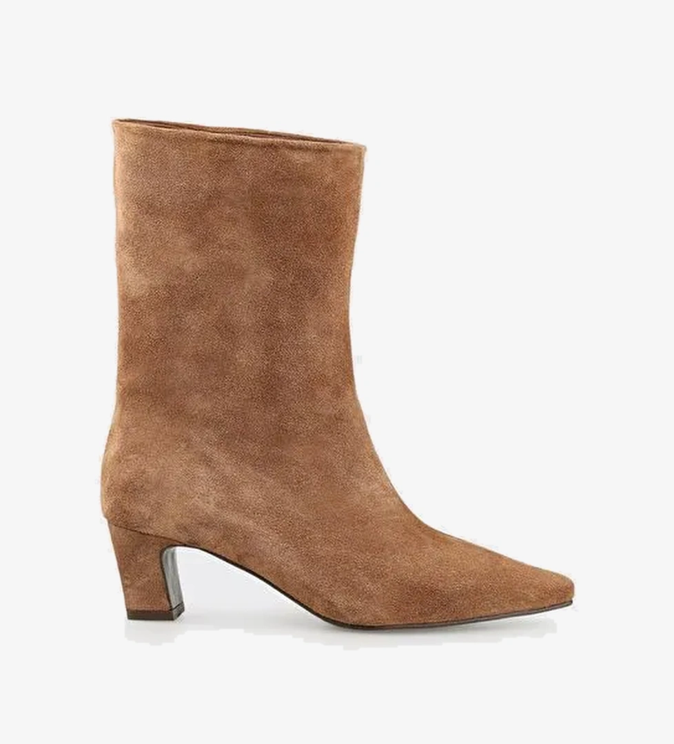 Taba Deri Kadın Klasik Bot - Görsel 1