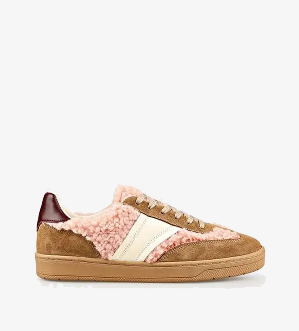 Naturel Deri Kadın Spor Ayakkabı - Görsel 1