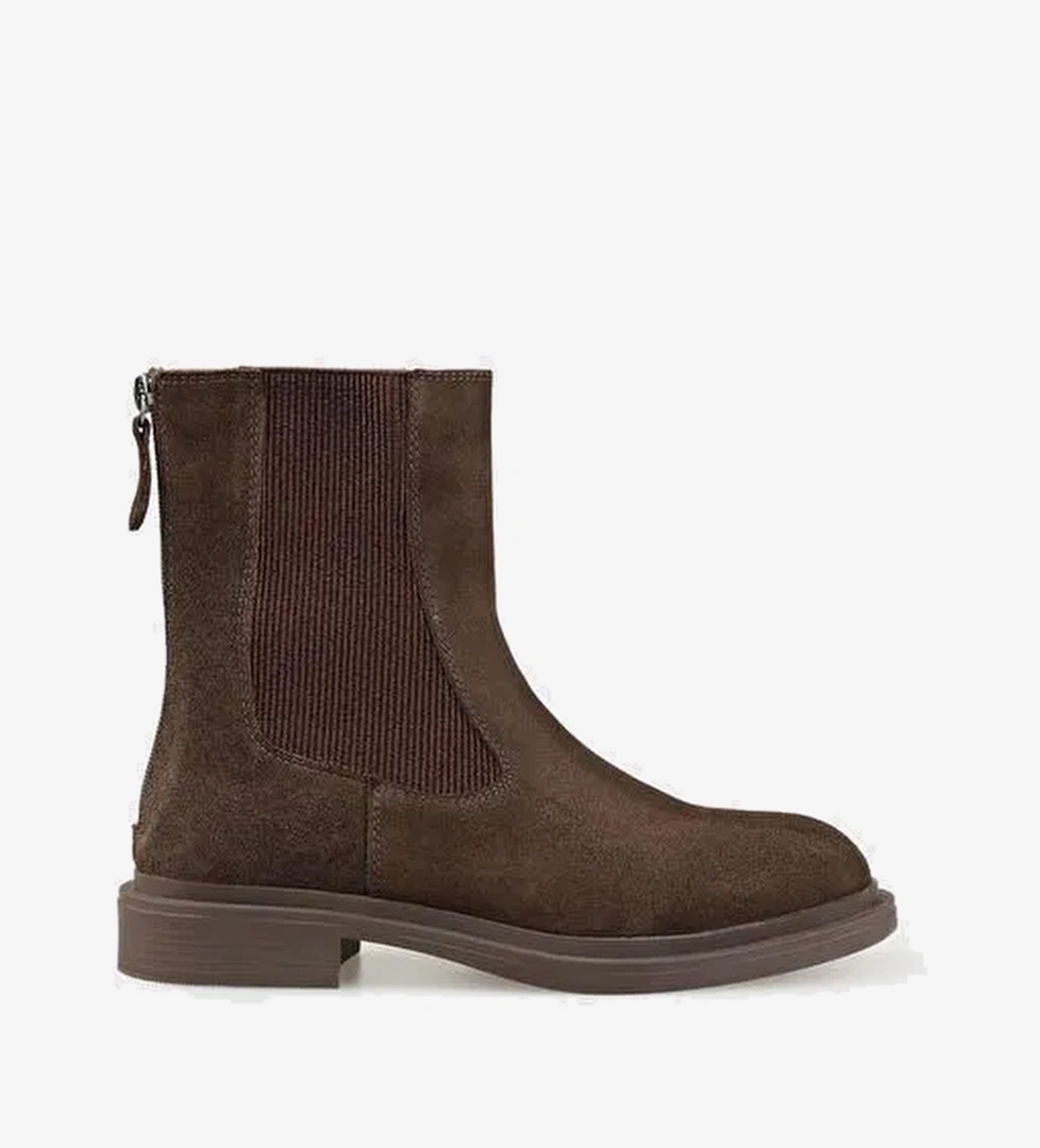 Kahve Deri Kadın Günlük Bot - Görsel 1