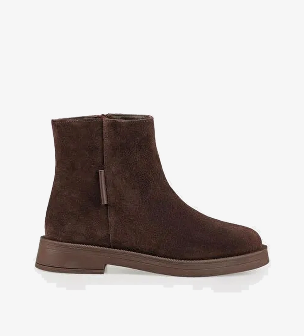 Kahve Deri Kadın Günlük Bot - Görsel 1