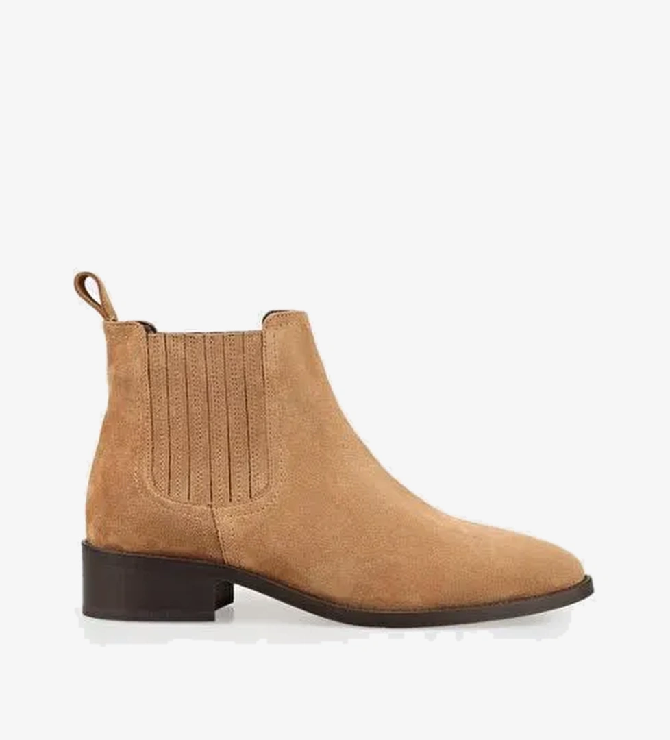 Naturel Deri Kadın Klasik Bot - Görsel 1