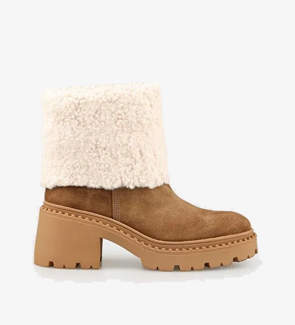 Naturel Deri Kadın Günlük Bot - Görsel 1