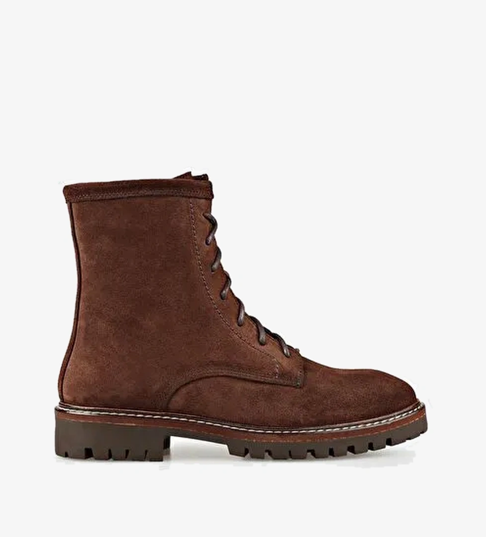 Kahve Deri Kadın Günlük Bot - Görsel 1