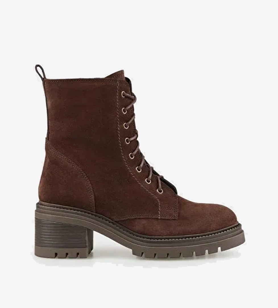 Kahve Deri Kadın Günlük Bot - Görsel 1