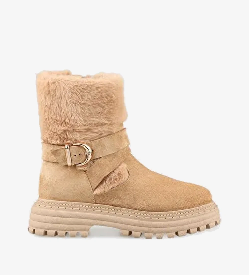 Naturel Deri Kadın Spor Bot - Görsel 1