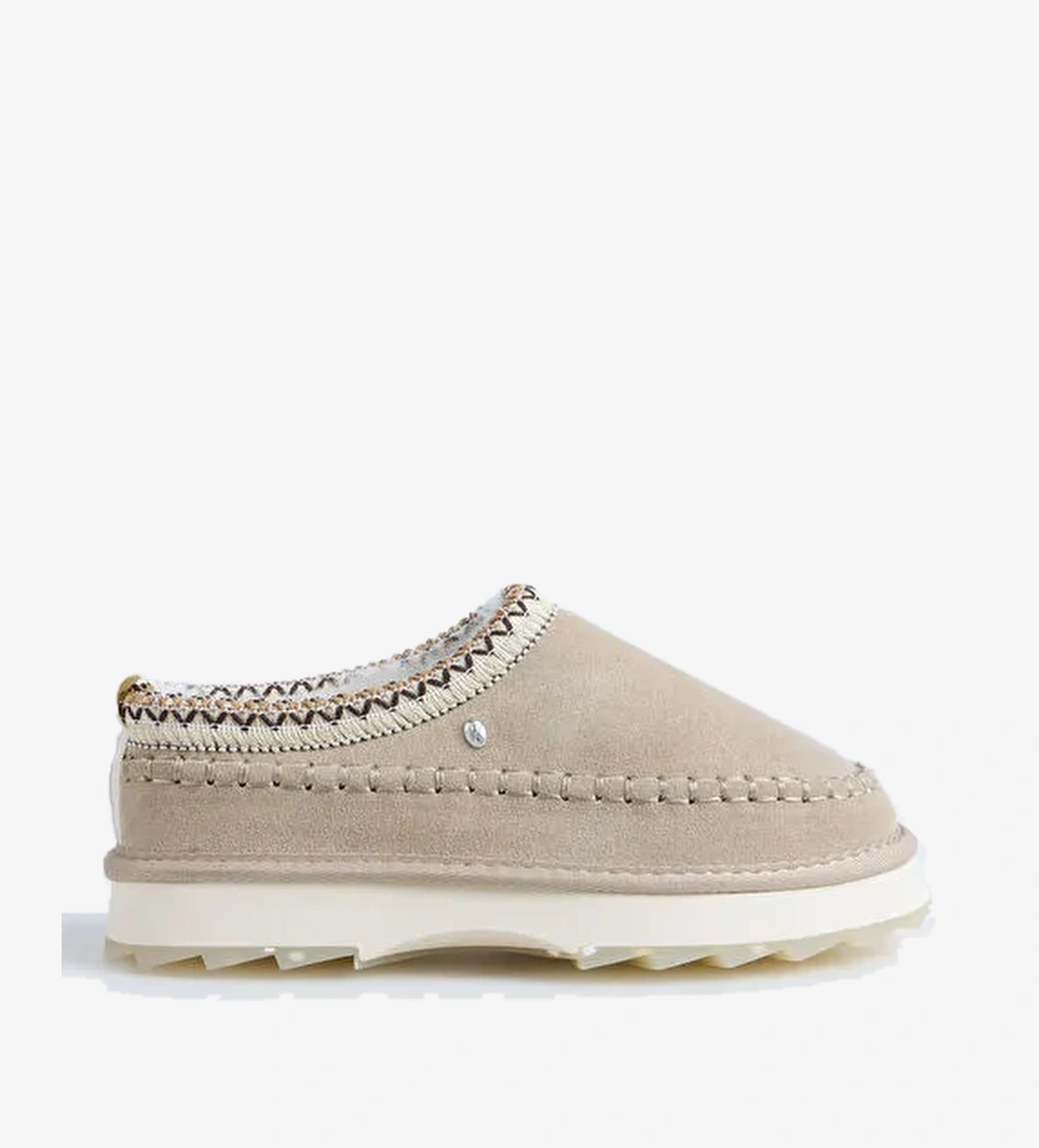 EMU Bej Kadın Süet Terlik W13239