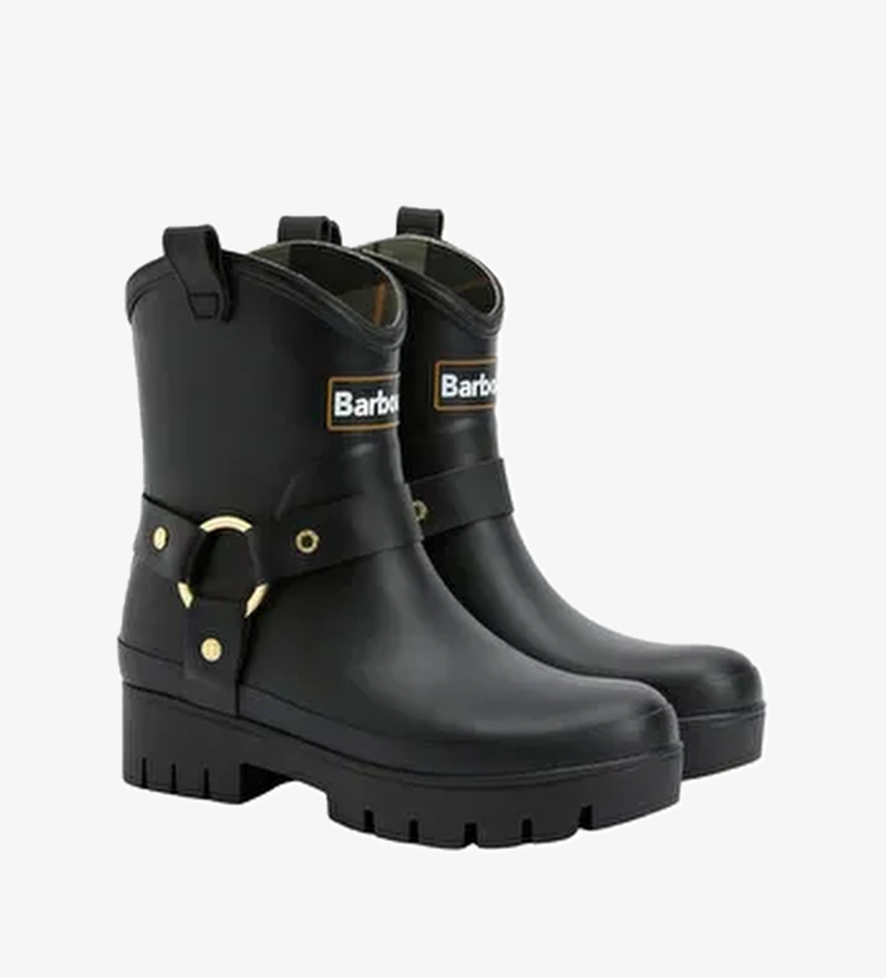 Barbour Elley Harness Welly Çizme BK11 Black - Görsel 1
