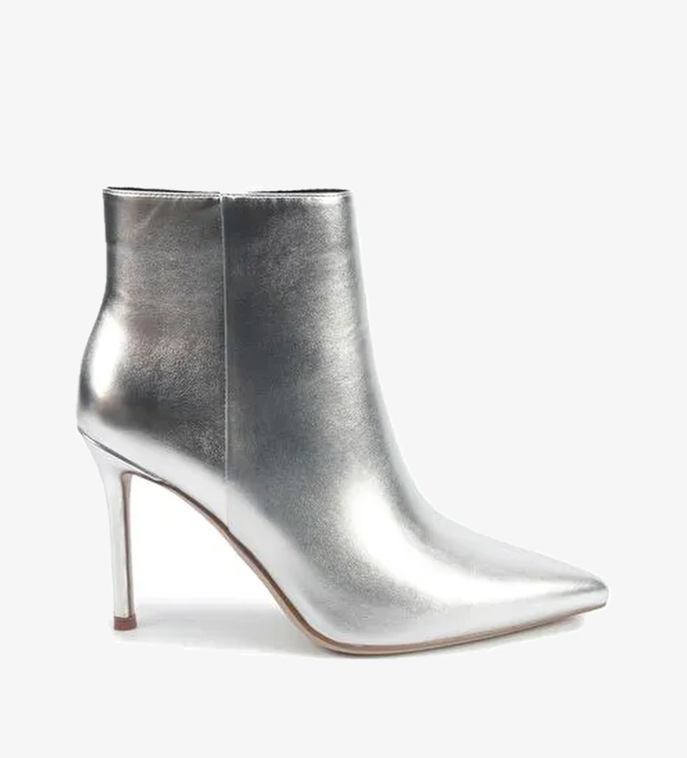 JULES2 5PR Gümüş Kadın Topuklu Bot - Görsel 1