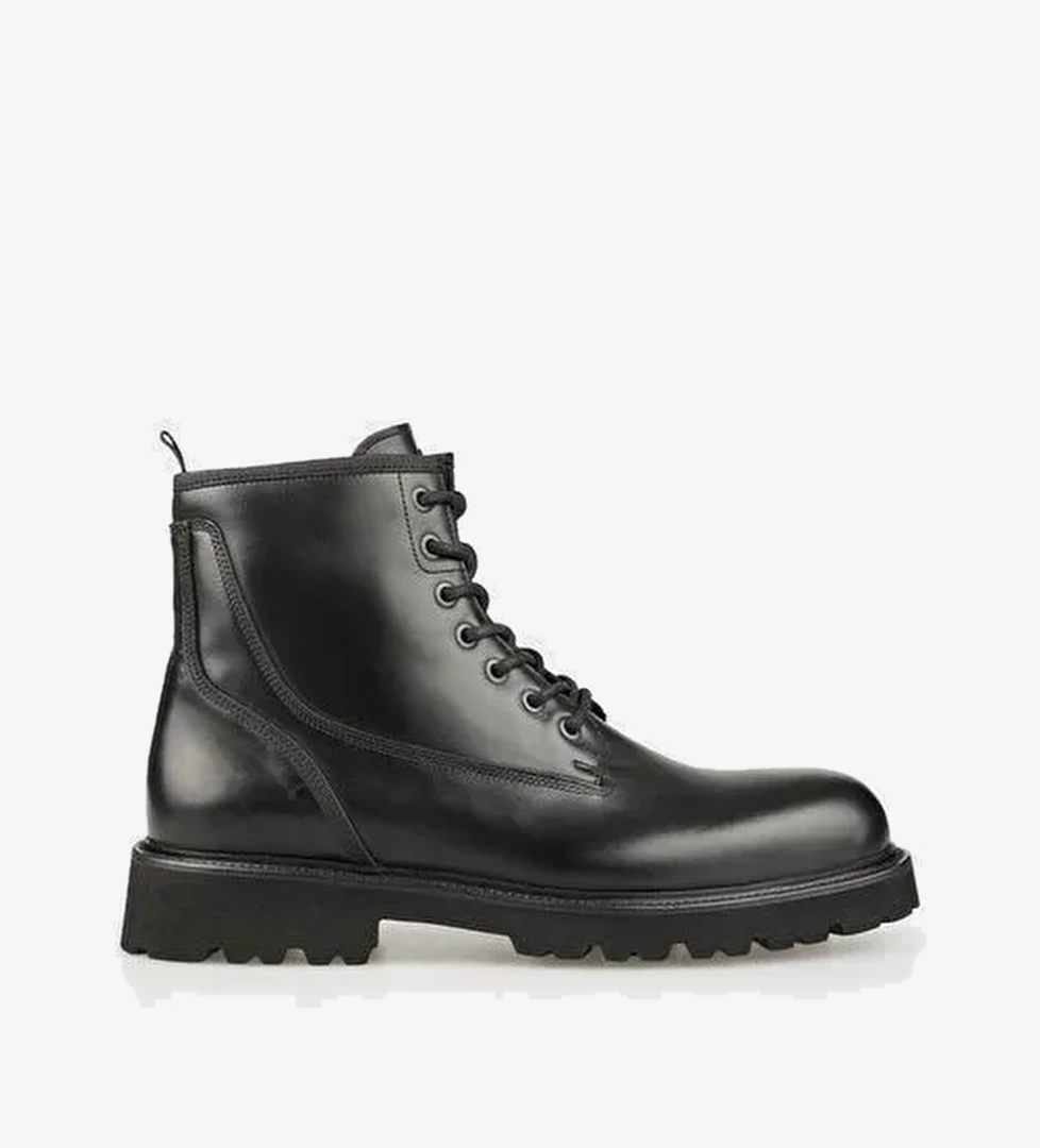 Siyah Deri Erkek Günlük Bot - Görsel 1