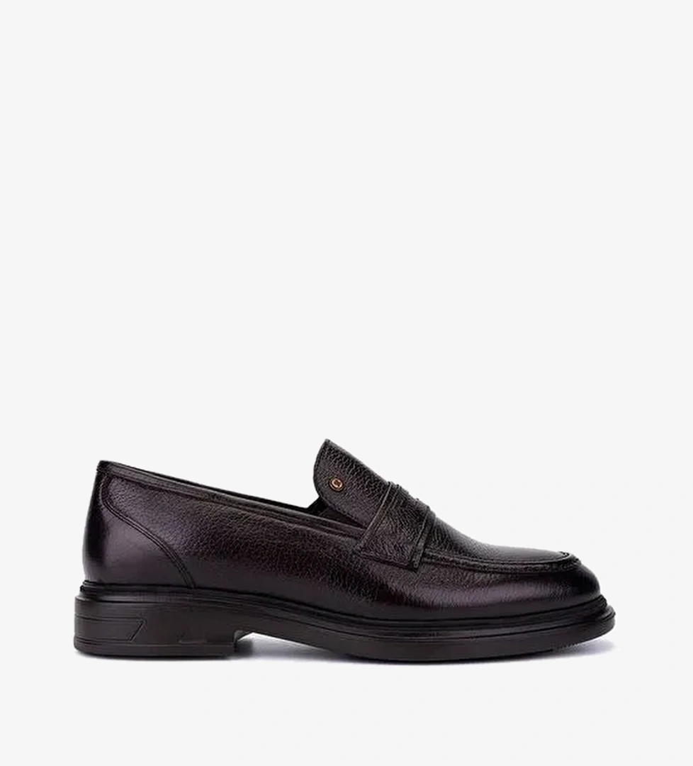 Tamer Tanca Erkek Hakiki Deri Kahverengi Klasik Ayakkabı - Görsel 1