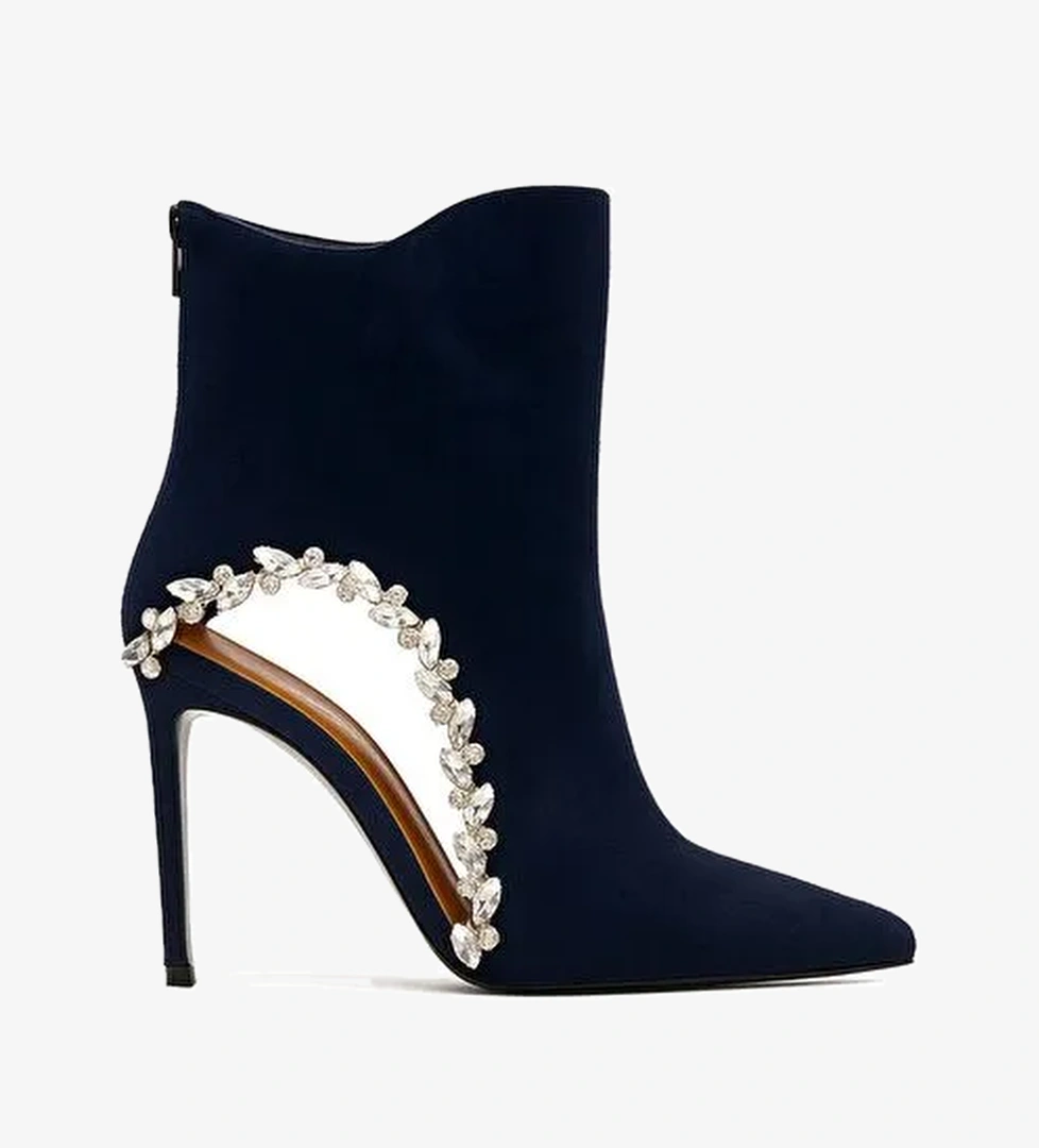 Gıselle Süet 10 Cm Topuklu Bot - Görsel 1