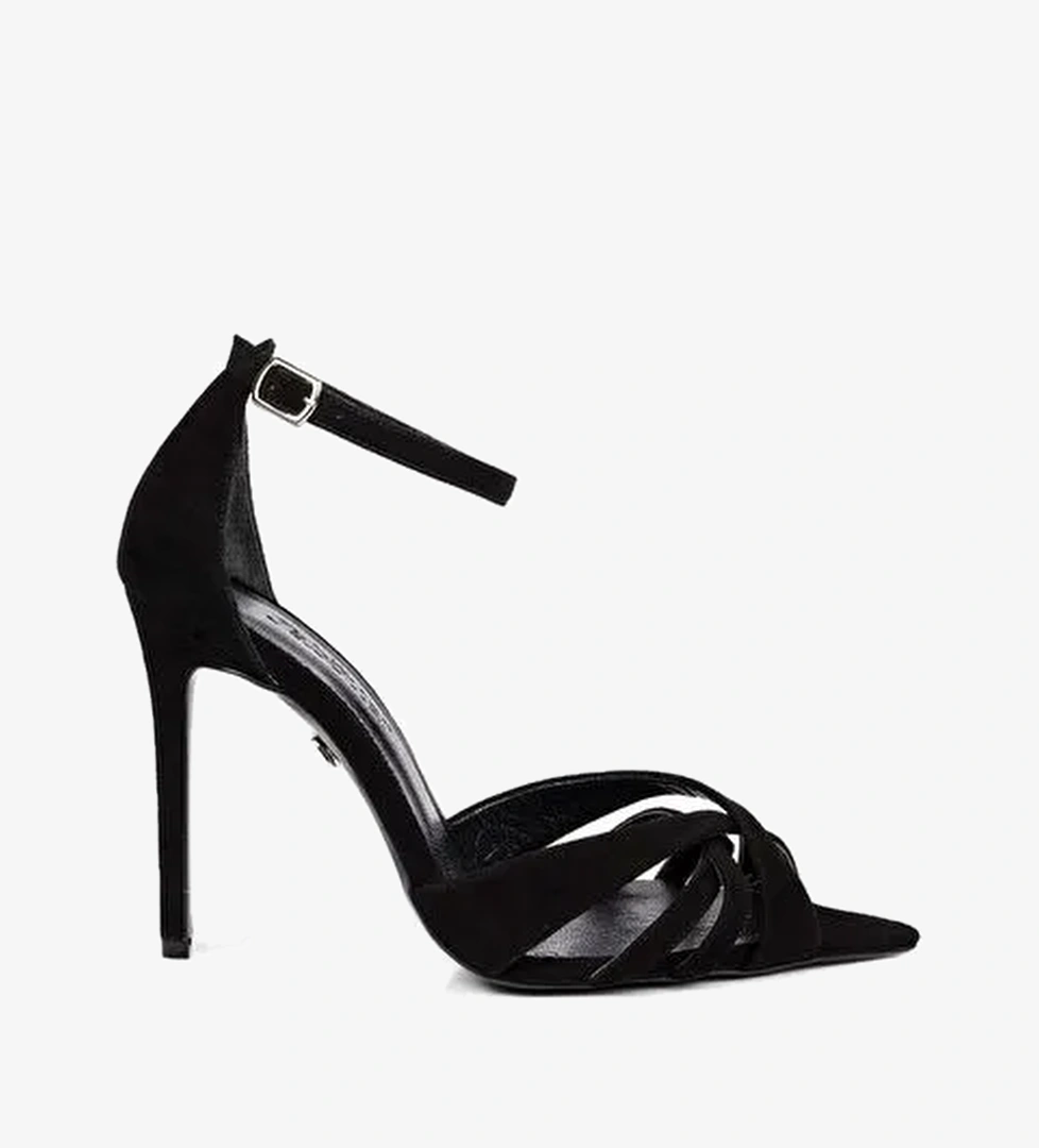 Violine Süet 10 Cm Topuklu Ayakkabı - Görsel 1