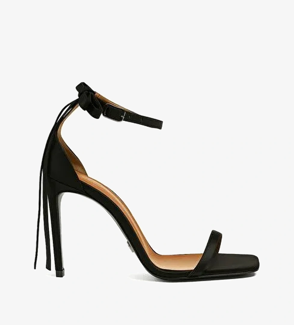 Melına Saten 10 Cm Topuklu Ayakkabı - Görsel 1