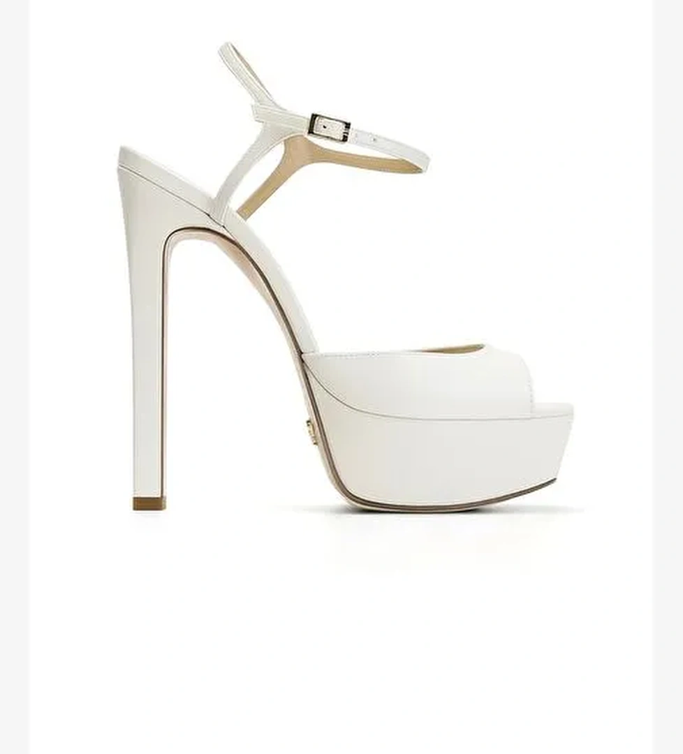 Brıda Deri 14 Cm Platform Topuklu Ayakkabı - Görsel 1