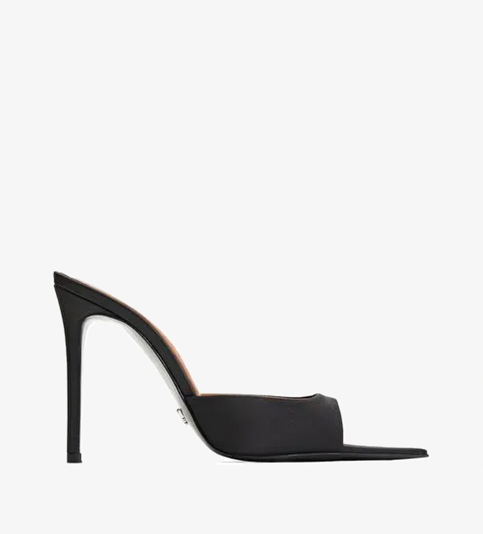 Rosalıa Saten 10 Cm Topuklu Terlik - Görsel 1