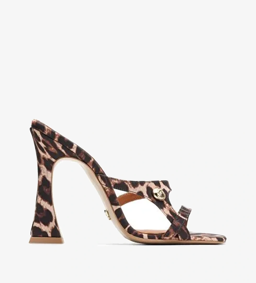 Carmela Saten 10 Cm Topuklu Terlik - Görsel 1