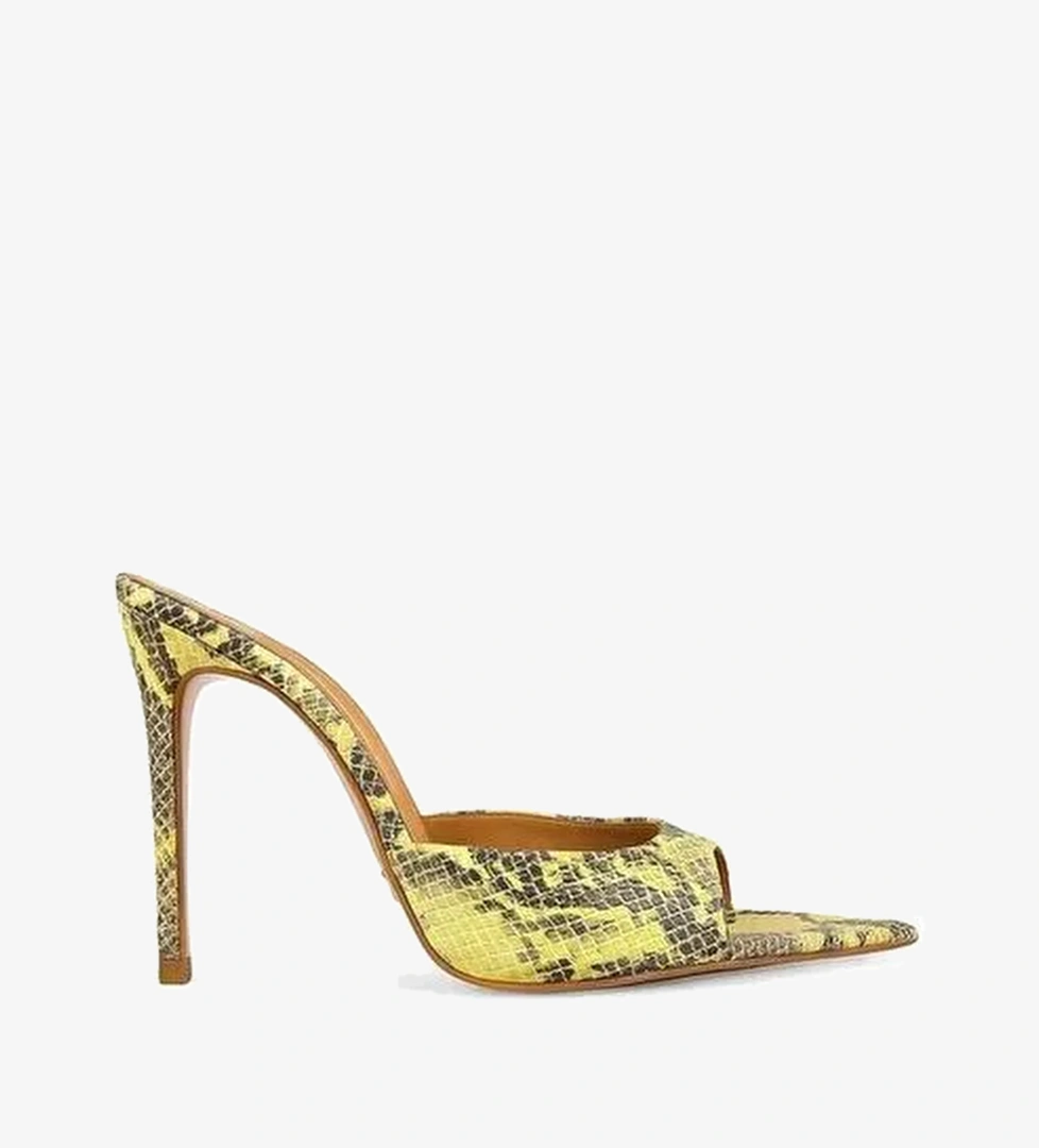 Rosalıa Deri 10 Cm Topuklu Terlik - Görsel 1