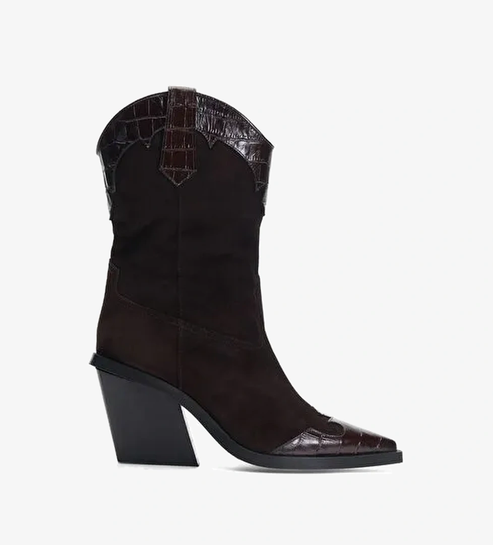 Frida Süet 8 Cm Kovboy Bot - Görsel 1