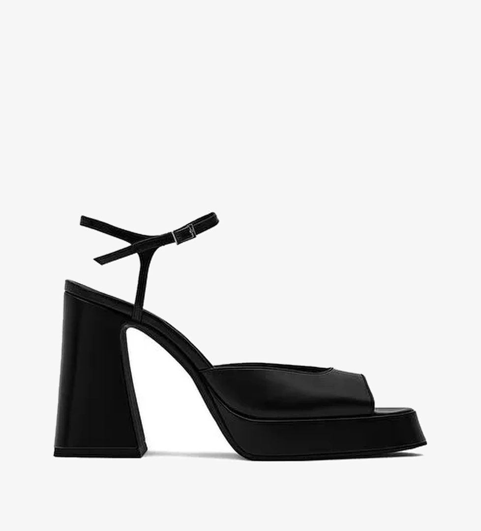 Lısbon Deri 10 Cm Platform Topuklu Ayakkabı - Görsel 1