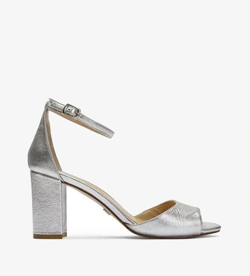 Nicy Deri 8 Cm Topuklu Ayakkabı - Görsel 1