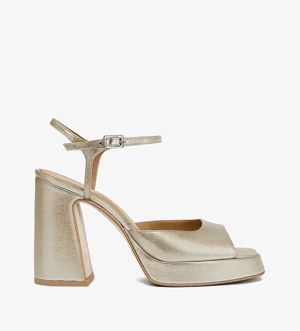 Lısbon Deri 10 Cm Platform Topuklu Ayakkabı - Görsel 1