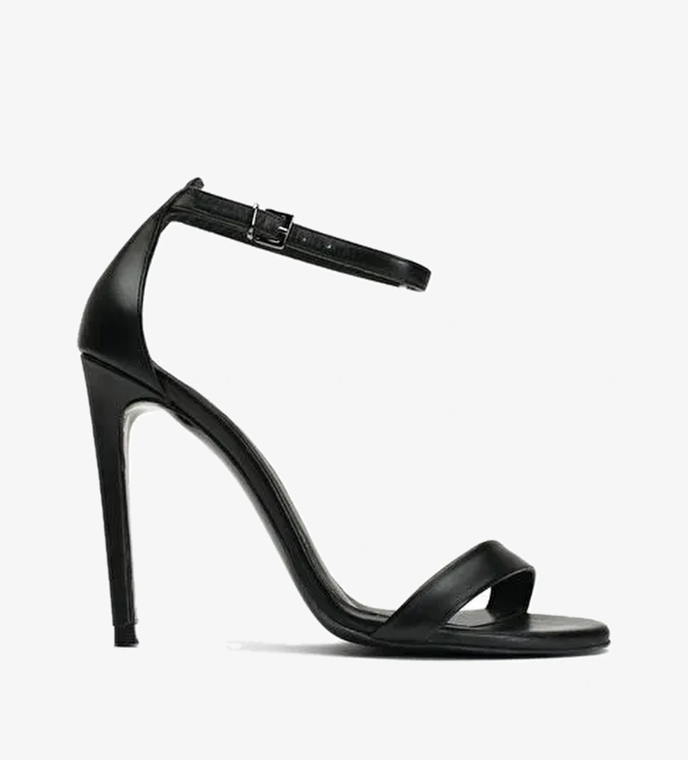 Elegant Mini Deri 10 Cm Topuklu Ayakkabı - Görsel 1