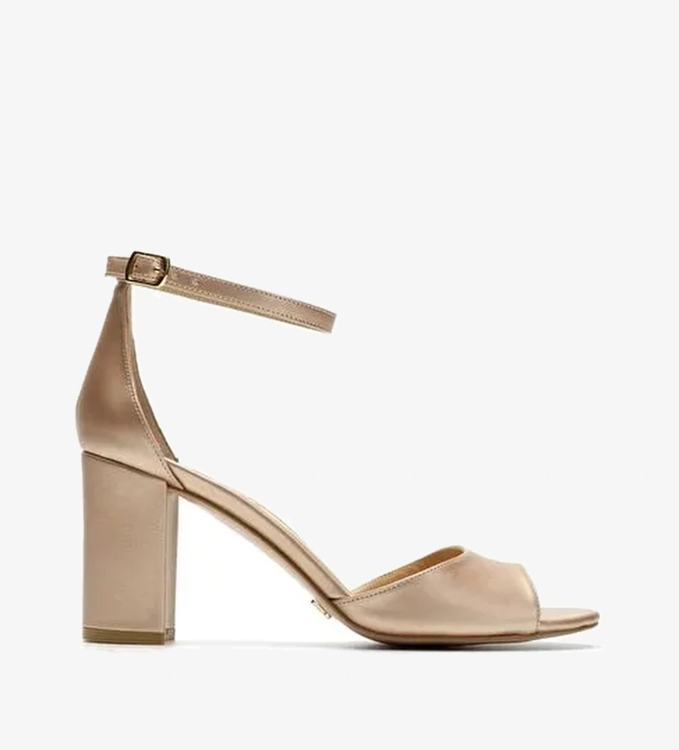 Nicy Deri 8 Cm Topuklu Ayakkabı - Görsel 1