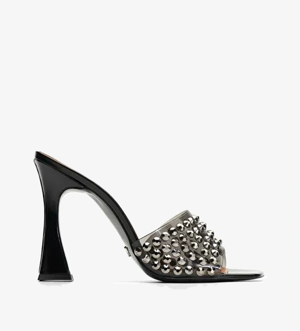 Fıora Rugan 10 Cm Topuklu Terlik - Görsel 1