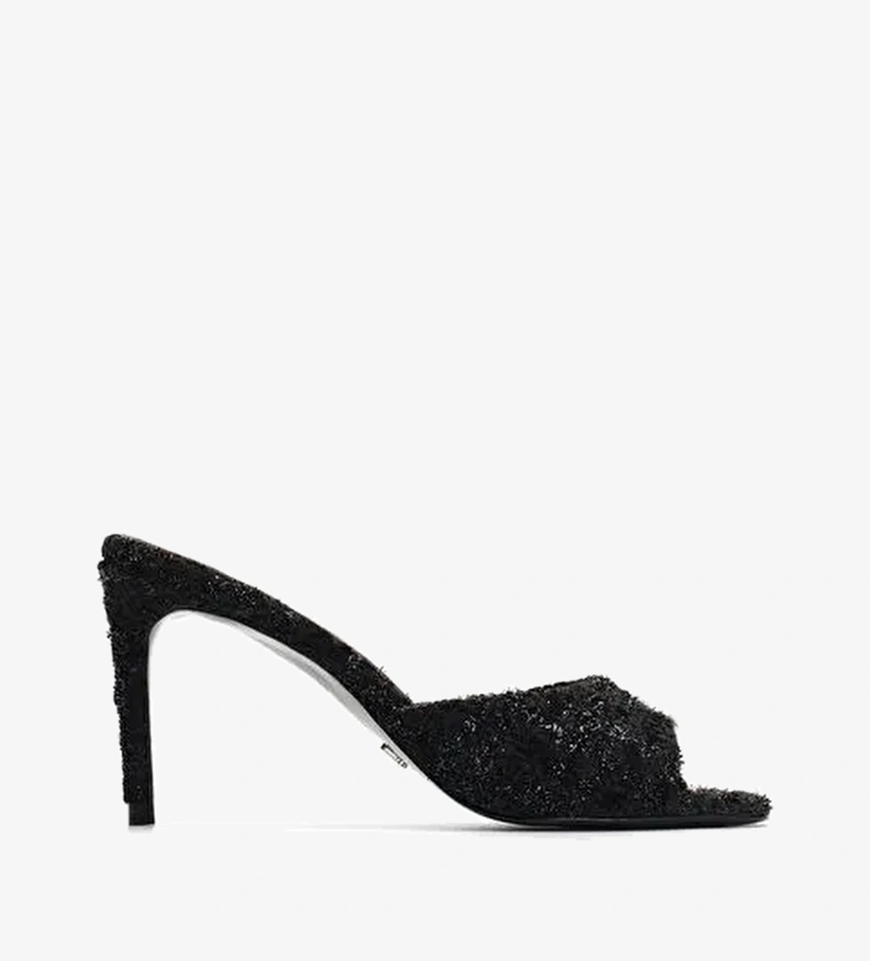 Malvina Tüvit 8 Cm Topuklu Terlik - Görsel 1