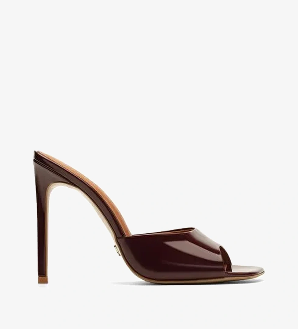 Malvina Rugan 10 Cm Topuklu Terlik - Görsel 1