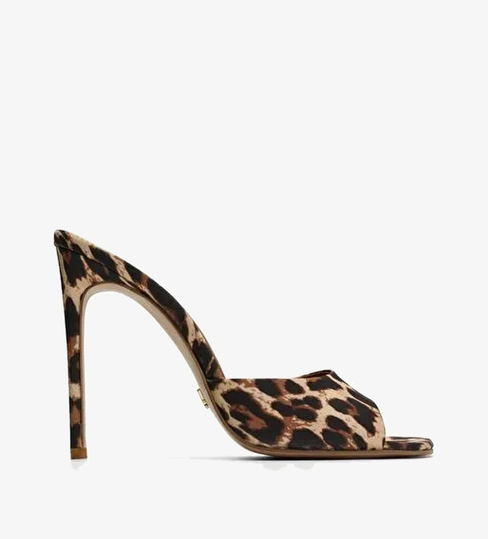 Malvina Saten 10 Cm Topuklu Terlik - Görsel 1