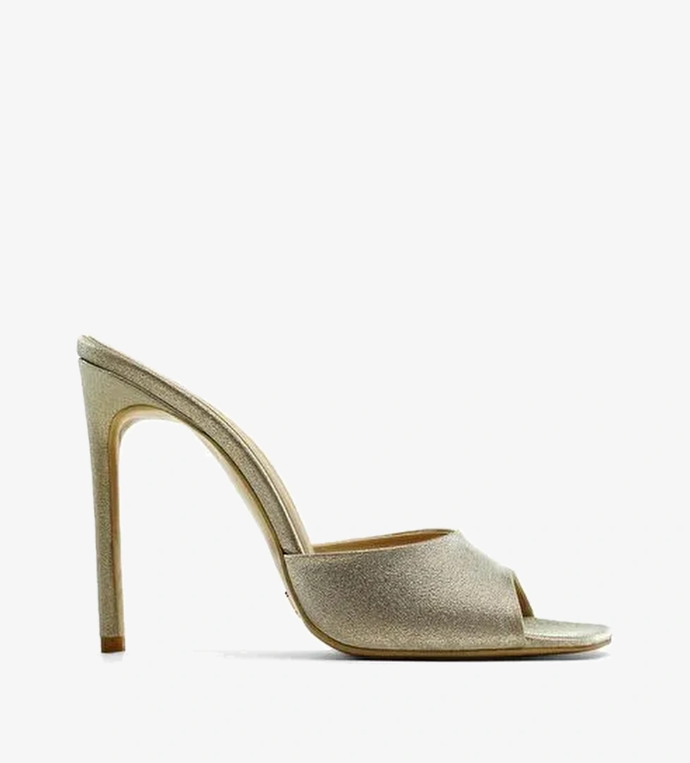 Malvina Simli 10 Cm Topuklu Terlik - Görsel 1