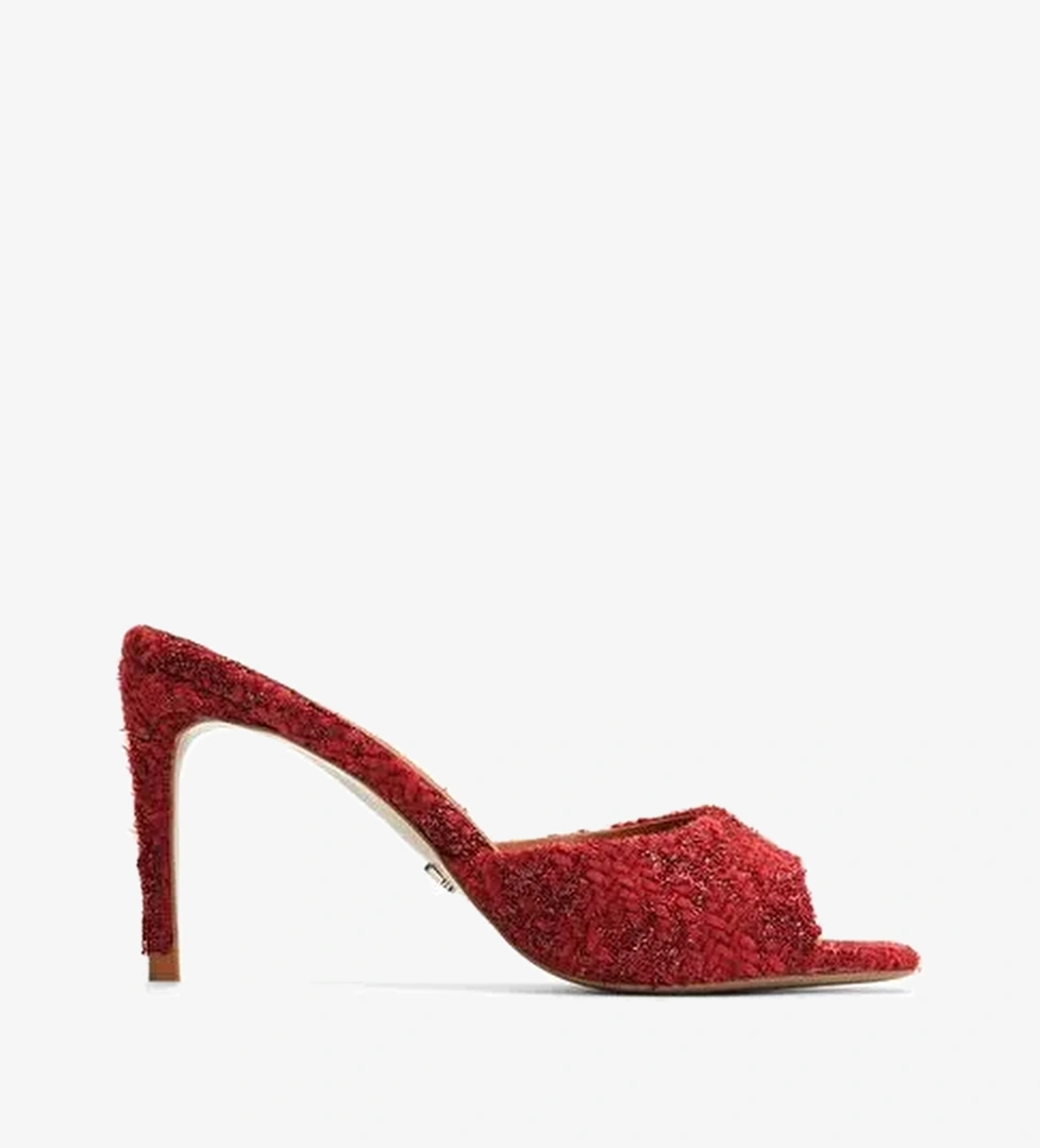 Malvina Tüvit 8 Cm Topuklu Terlik - Görsel 1